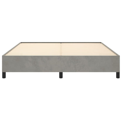 Estrutura de cama 180x200 cm veludo cinzento-claro