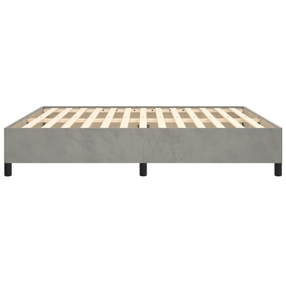 Estrutura de cama 180x200 cm veludo cinzento-claro