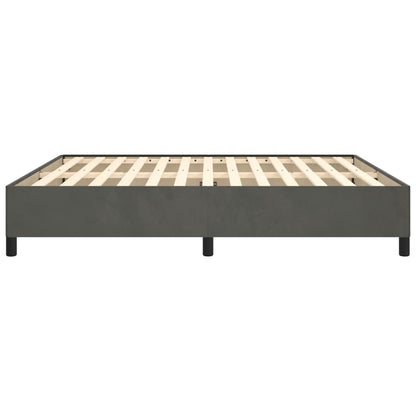 Estrutura de cama 180x200 cm veludo cinzento-escuro