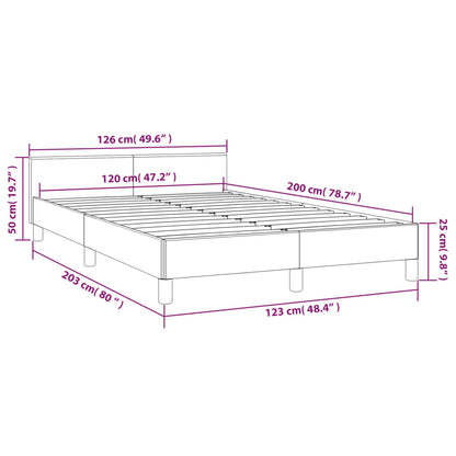 Estrutura de Cama Salu com Cabeceira em Couro Artificial Branco - 120x200cm - Design Moderno