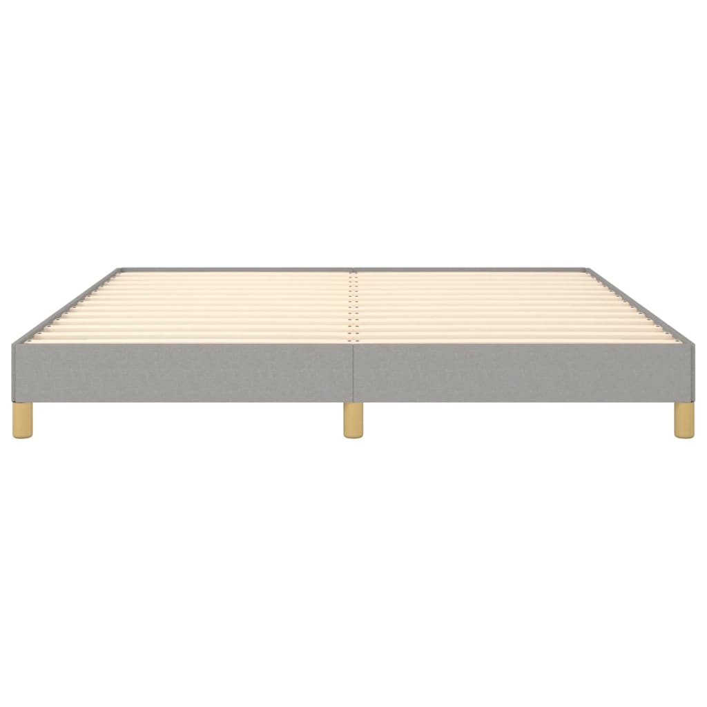 Estrutura de cama Super King 180x200 cm tecido cinzento-claro