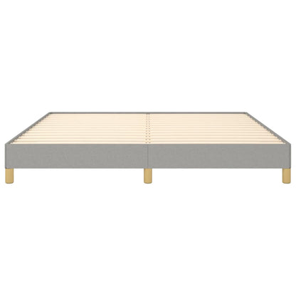 Estrutura de cama Super King 180x200 cm tecido cinzento-claro