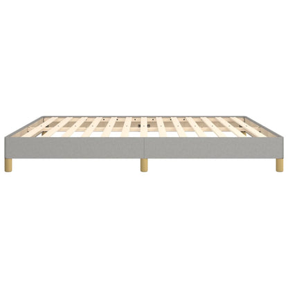 Estrutura de cama Super King 180x200 cm tecido cinzento-claro