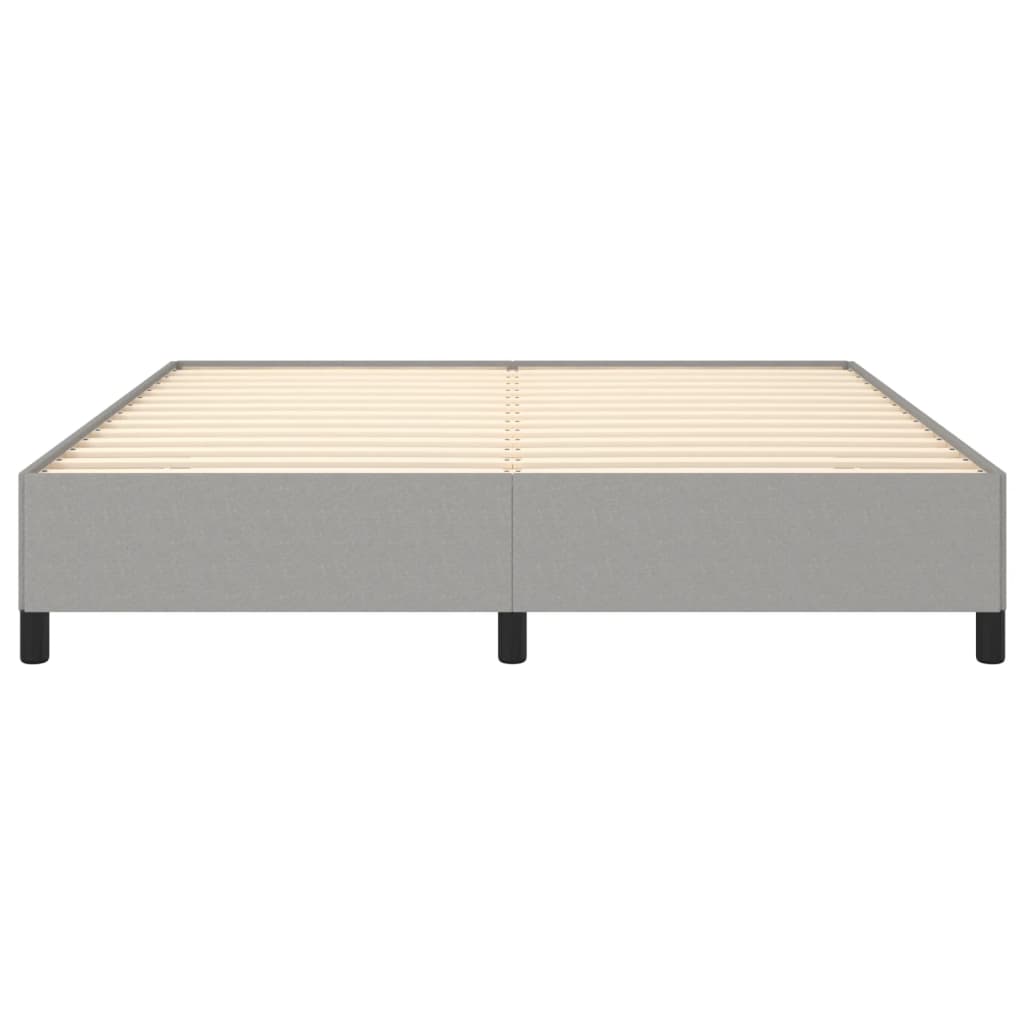 Estrutura de cama Super King 180x200 cm tecido cinzento-claro