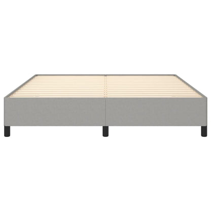 Estrutura de cama Super King 180x200 cm tecido cinzento-claro