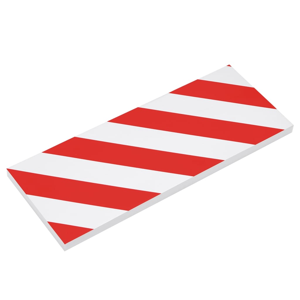 Protetores de parede 6 pcs 50x20x2cm espuma EVA vermelho/branco