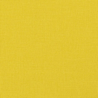 Apoio de pés 70x55x41 cm tecido amarelo-claro