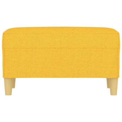 Banco 70x35x41 cm tecido amarelo-claro