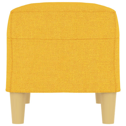 Banco 70x35x41 cm tecido amarelo-claro