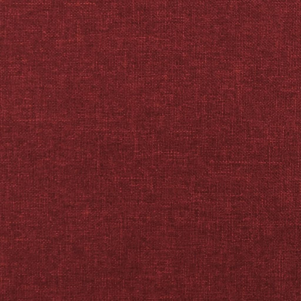 Banco 70x35x41 cm tecido vermelho tinto