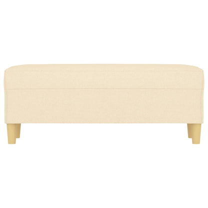 Banco 100x35x41 cm tecido cor creme