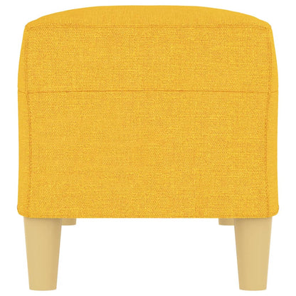 Banco 100x35x41 cm tecido amarelo-claro