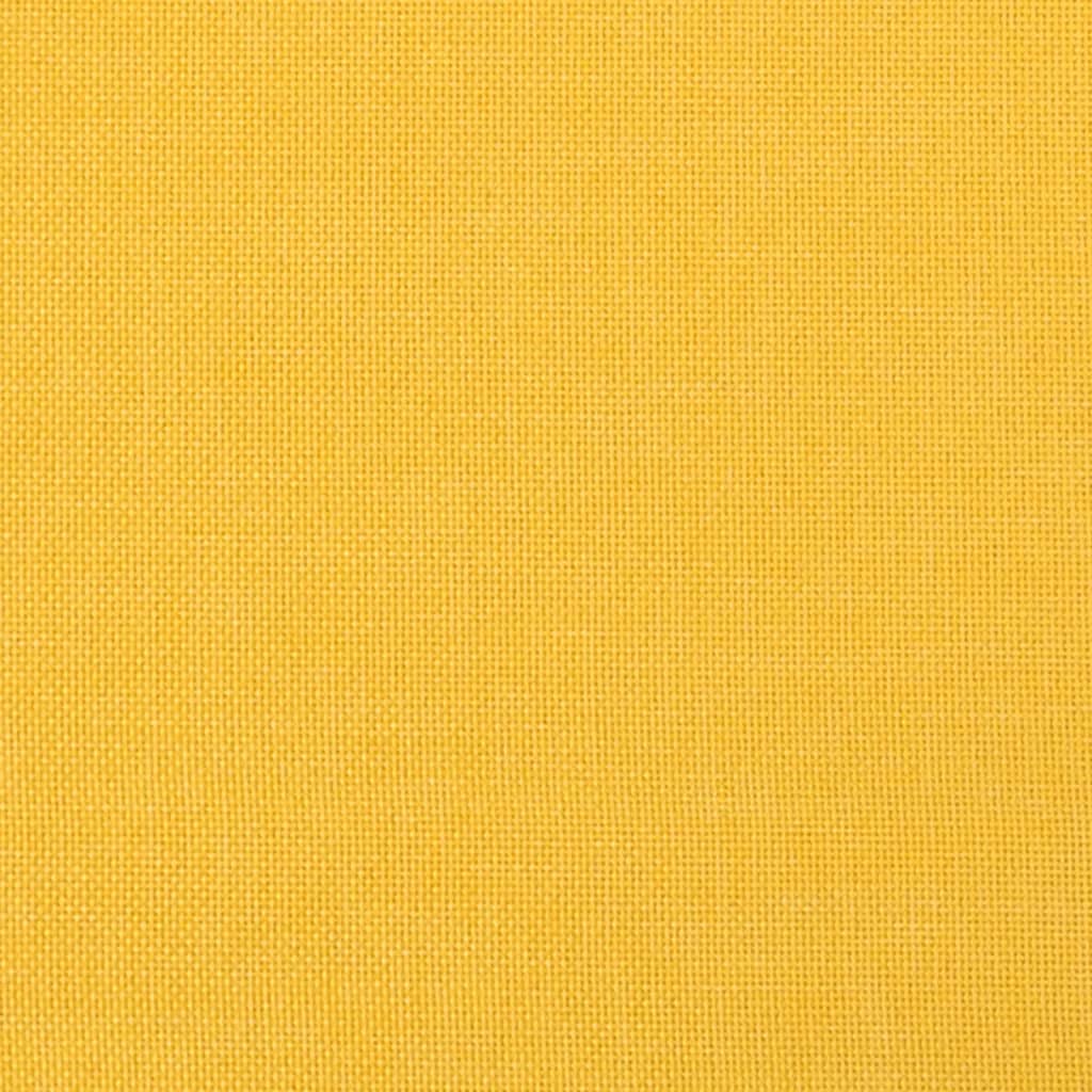 Banco 100x35x41 cm tecido amarelo-claro