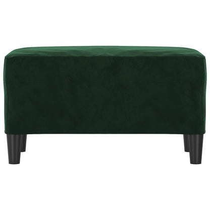 Banco 70x35x41 cm veludo verde-escuro