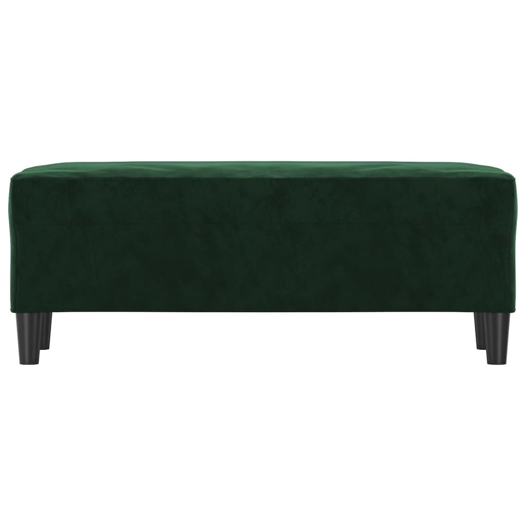 Banco 100x35x41 cm veludo verde-escuro