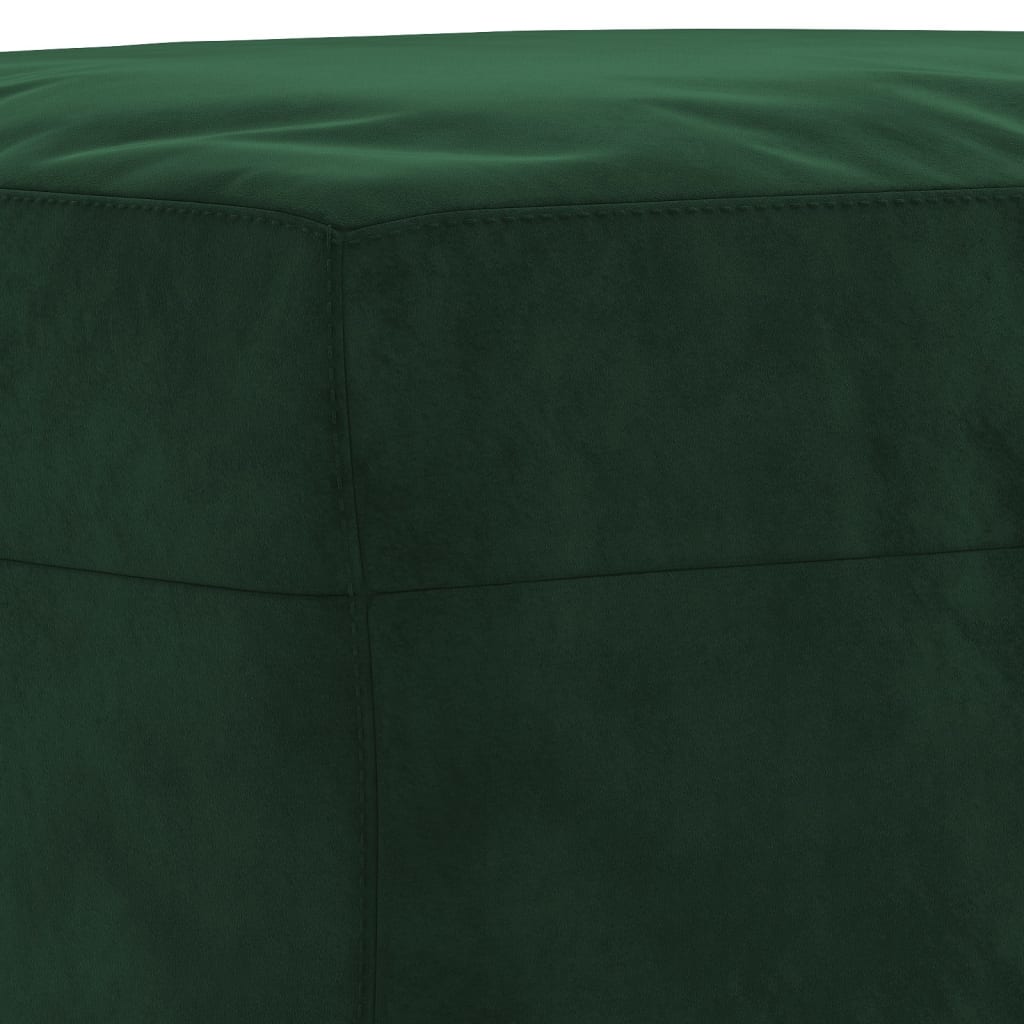 Banco 100x35x41 cm veludo verde-escuro