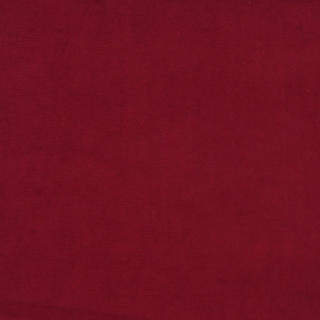 Banco 100x35x41 cm veludo vermelho tinto