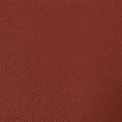 Banco 70x35x41 cm couro artificial vermelho tinto