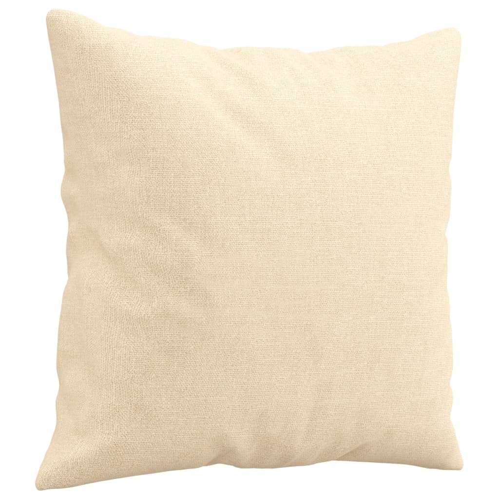 Almofadas decorativas 2 pcs 40x40 cm tecido cor creme