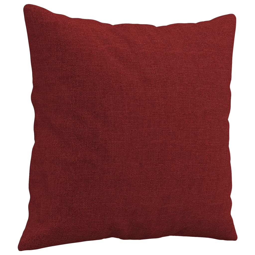 Almofadas decorativas 2 pcs 40x40 cm tecido vermelho tinto