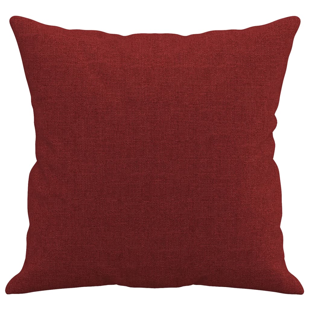 Almofadas decorativas 2 pcs 40x40 cm tecido vermelho tinto