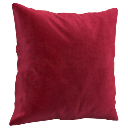 Almofadas decorativas 2 pcs 40x40 cm veludo vermelho tinto