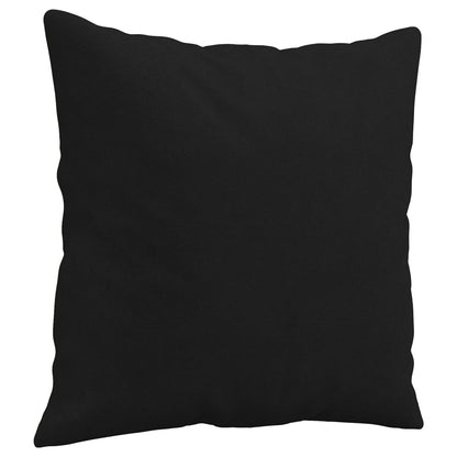 Almofadas decorativas 2 pcs 40x40 cm tecido de microfibra preto