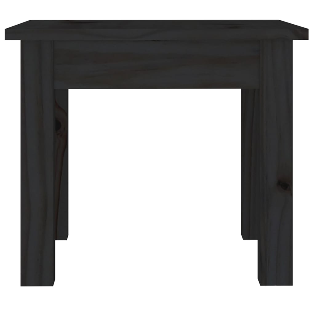 Mesa de centro 35x35x30 cm pinho maciço preto