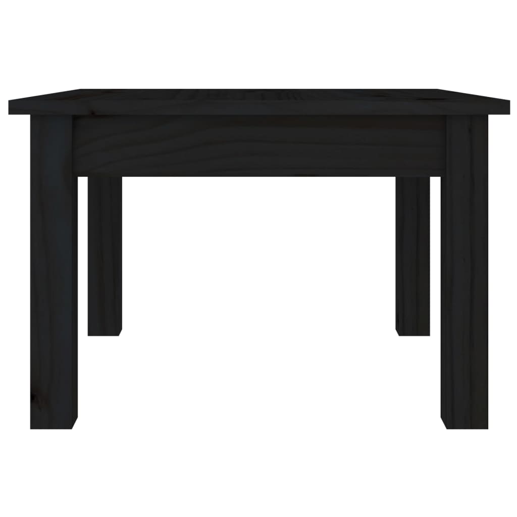 Mesa de centro 45x45x30 cm pinho maciço preto