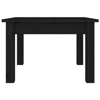 Mesa de centro 45x45x30 cm pinho maciço preto