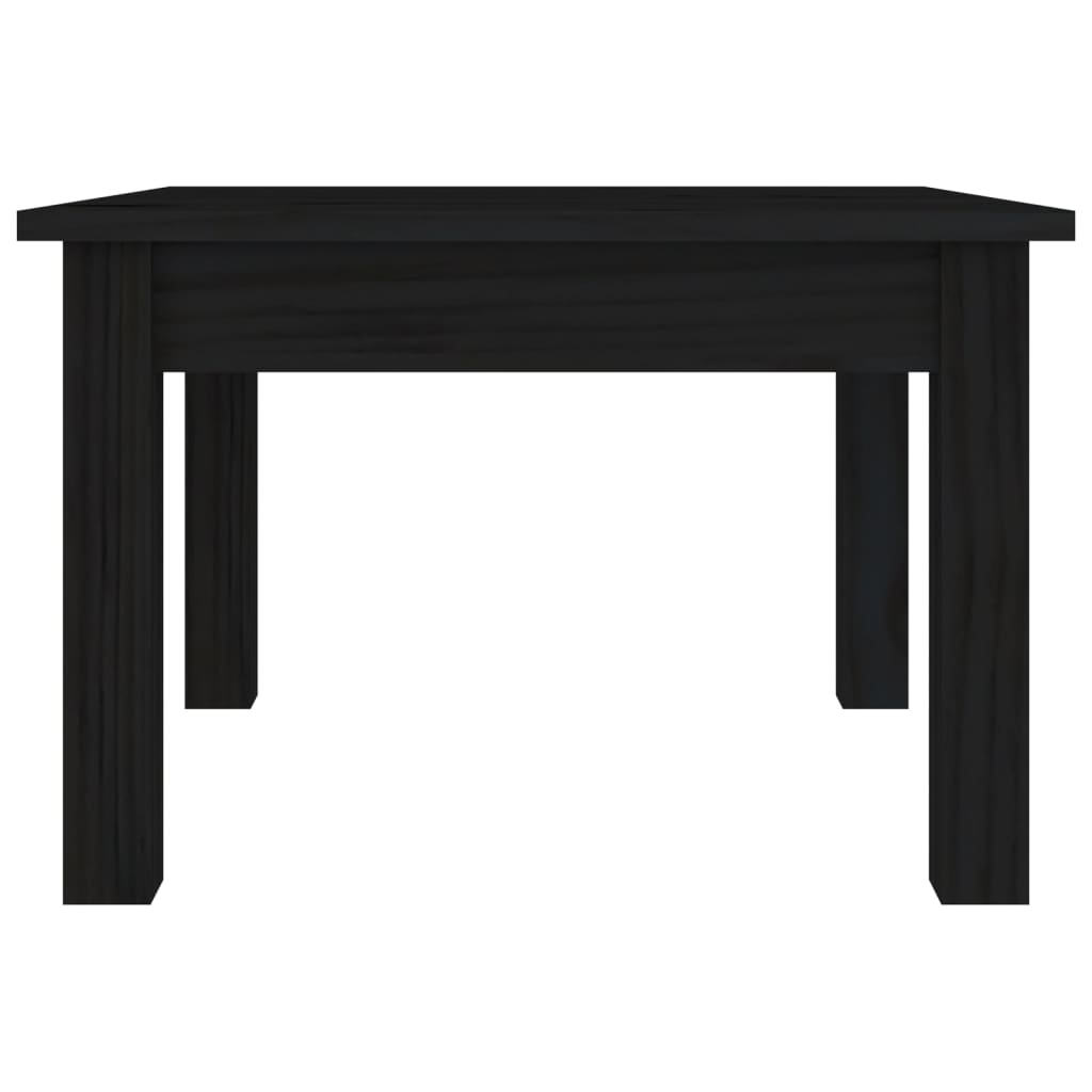 Mesa de centro 45x45x30 cm pinho maciço preto