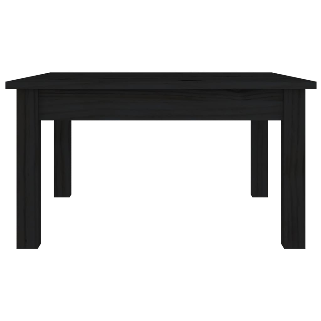 Mesa de centro 55x55x30 cm pinho maciço preto