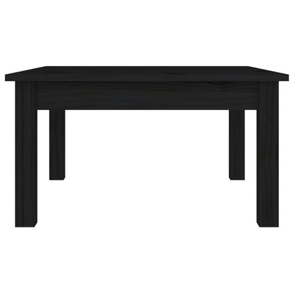 Mesa de centro 55x55x30 cm pinho maciço preto