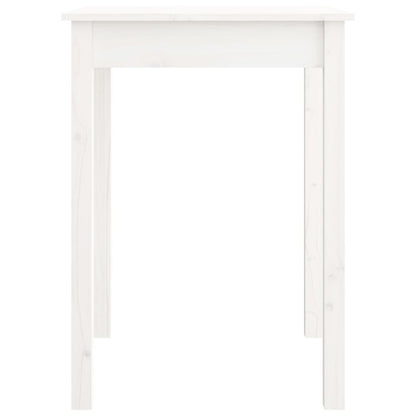 Mesa de jantar 55x55x75 cm madeira de pinho maciça branco