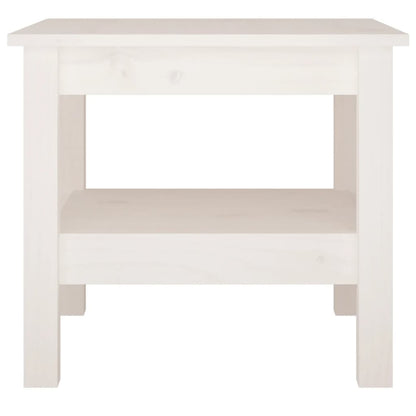 Mesa de centro 45x45x40 cm pinho maciço branco