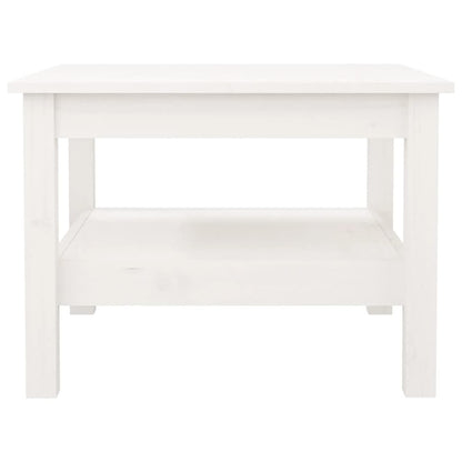 Mesa de centro 55x55x40 cm pinho maciço branco