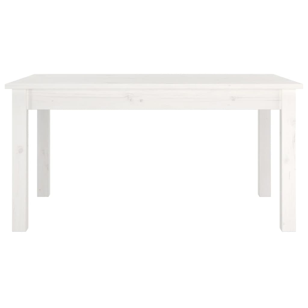 Mesa de centro 80x50x40 cm madeira de pinho maciça branco