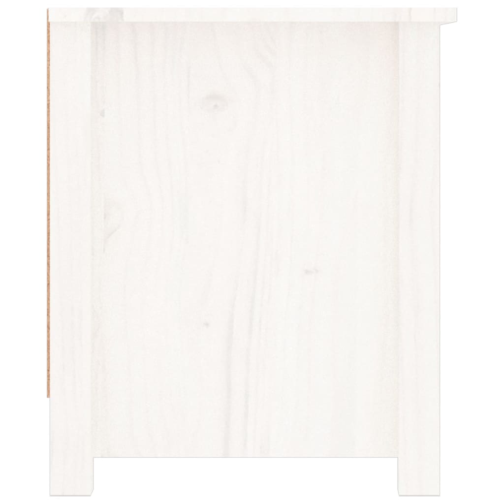 Sapateira 110x38x45,5 cm pinho maciço branco