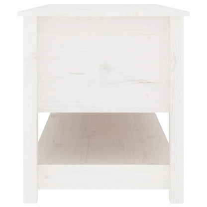 Mesa de centro 102x49x55 cm pinho maciço branco