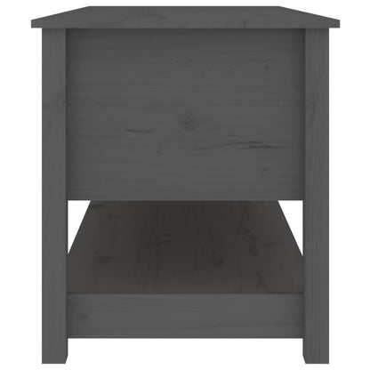 Mesa de centro 102x49x55 cm pinho maciço cinza