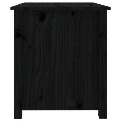 Mesa de centro 71x49x55 cm pinho maciço preto