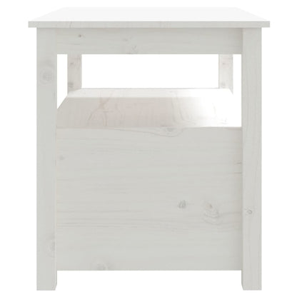 Mesa de centro 71x49x55 cm pinho maciço branco