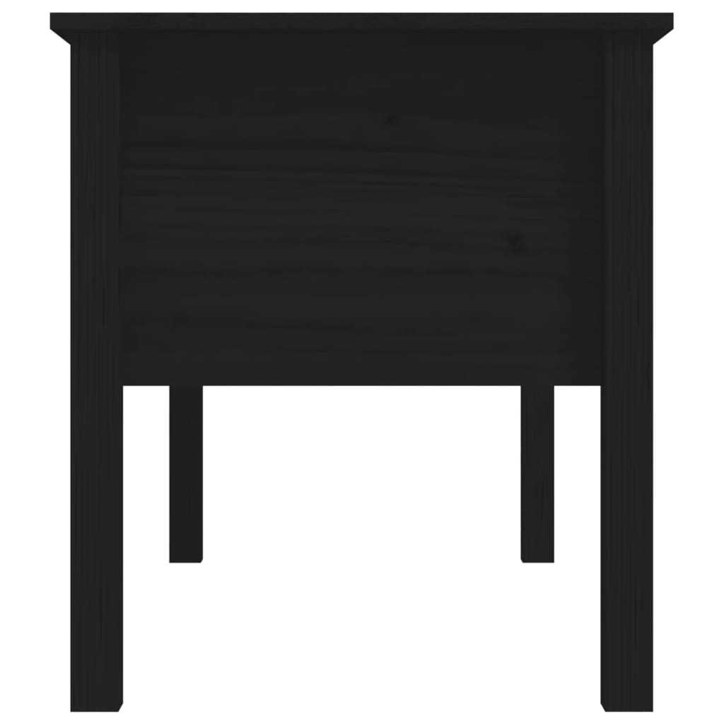 Mesa de centro 102x49x55 cm pinho maciço preto