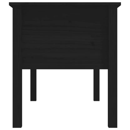 Mesa de centro 102x49x55 cm pinho maciço preto