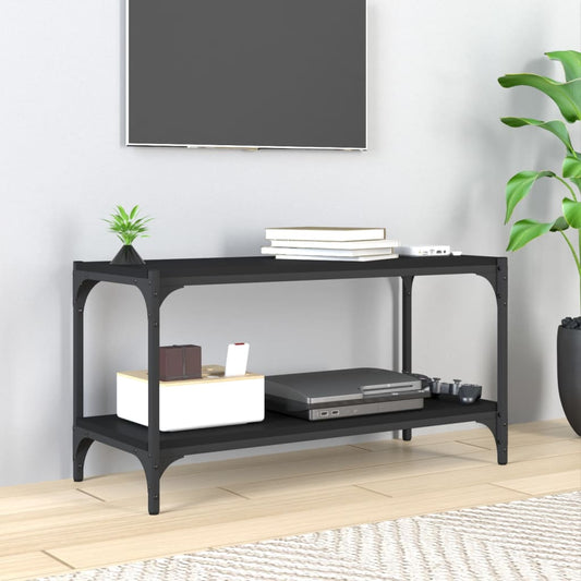 Mesa de Apoio Lotesa de 80 cm - Preto - Design Industrial