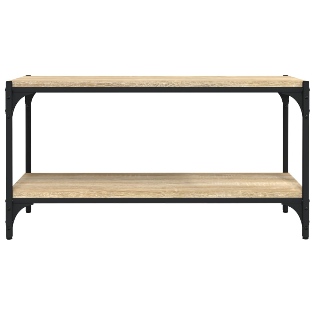 Mesa de Apoio Lotesa de 80 cm - Carvalho - Design Industrial