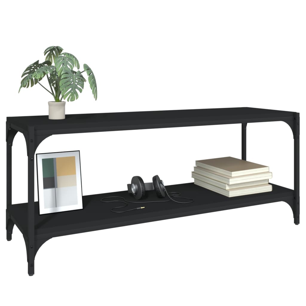 Mesa de Apoio Lotesa de 100 cm - Preto - Design Industrial