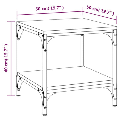 Mesa de centro 50x50x40 cm derivados madeira sonoma cinza