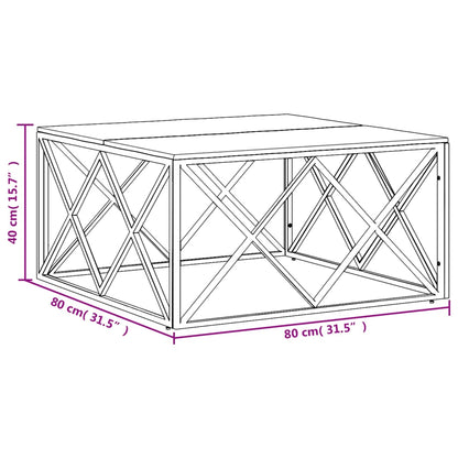 Mesa de centro aço inoxidável/madeira recuperada maciça dourado