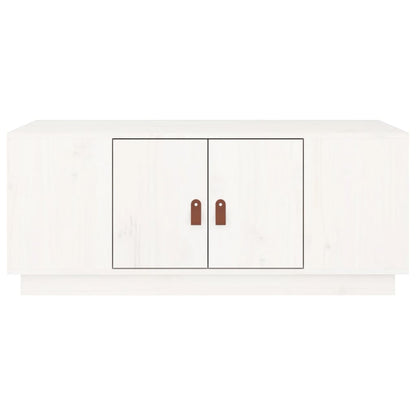 Mesa de centro 100x50x41 cm pinho maciço branco